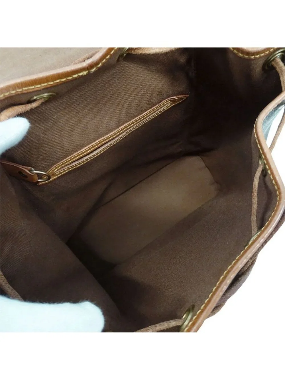 Louis Vuitton Backpack Monogram Canvas Montsouris MM Brown Adults Going